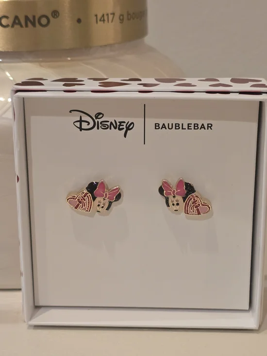 NWT Disney x Baublebar Minnie Mouse Valentine's Day Earrings - Picture 4 of 6